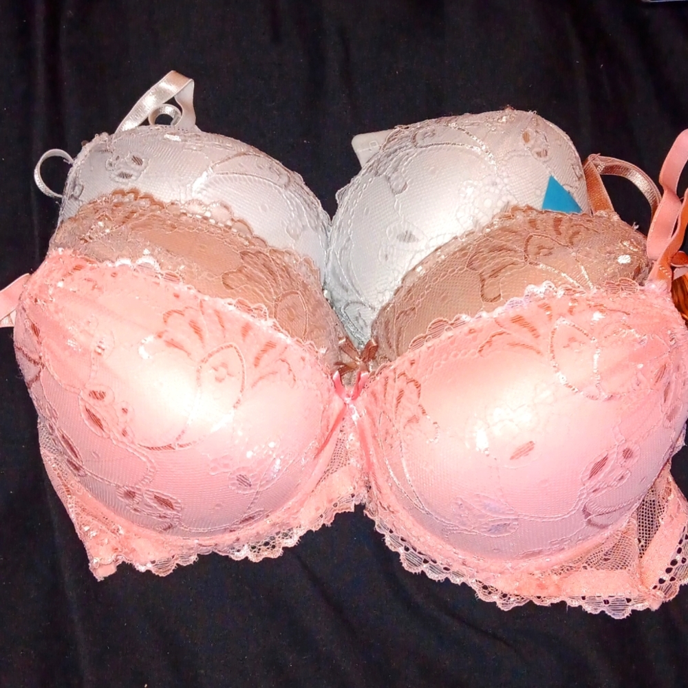 René Rofé Lingerie Bras (3 pack push up), 36C